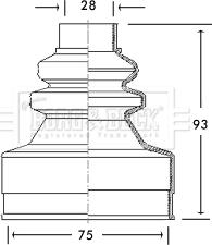 Borg & Beck BCB2738 - Paljekumi, vetoakseli inparts.fi