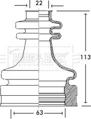 Borg & Beck BCB2770 - Paljekumi, vetoakseli inparts.fi