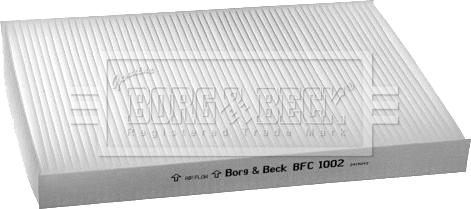 Borg & Beck BFC1002 - Suodatin, sisäilma inparts.fi