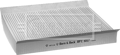 Borg & Beck BFC1017 - Suodatin, sisäilma inparts.fi