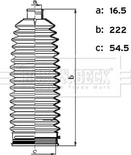 Borg & Beck BSG3496 - Paljekumisarja, ohjaus inparts.fi