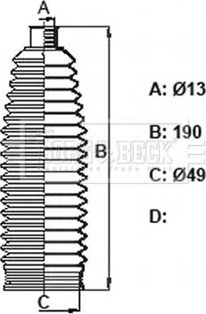 Borg & Beck BSG3449 - Paljekumisarja, ohjaus inparts.fi