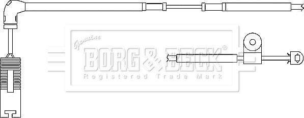 Borg & Beck BWL3044 - Kulumisenilmaisin, jarrupala inparts.fi