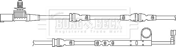 Borg & Beck BWL3045 - Kulumisenilmaisin, jarrupala inparts.fi