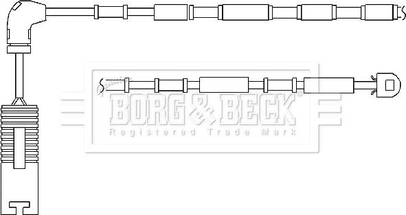 Borg & Beck BWL3048 - Kulumisenilmaisin, jarrupala inparts.fi