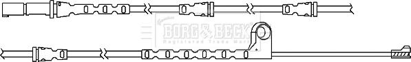 Borg & Beck BWL3066 - Kulumisenilmaisin, jarrupala inparts.fi