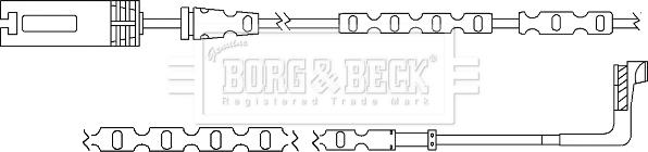 Borg & Beck BWL3060 - Kulumisenilmaisin, jarrupala inparts.fi