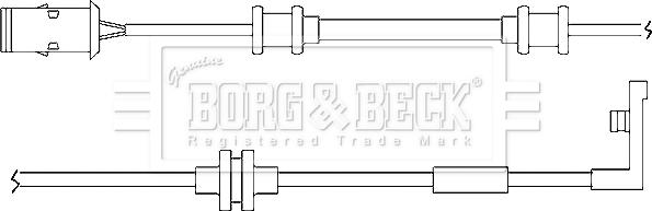 Borg & Beck BWL3014 - Kulumisenilmaisin, jarrupala inparts.fi