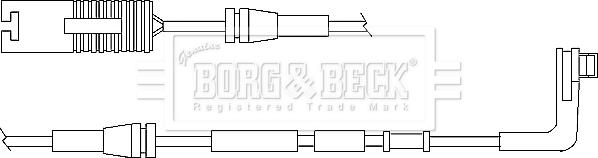 Borg & Beck BWL3015 - Kulumisenilmaisin, jarrupala inparts.fi