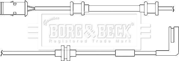 Borg & Beck BWL3013 - Kulumisenilmaisin, jarrupala inparts.fi