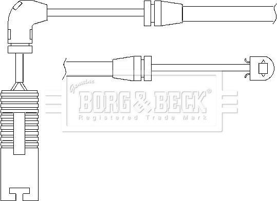 Borg & Beck BWL3012 - Kulumisenilmaisin, jarrupala inparts.fi