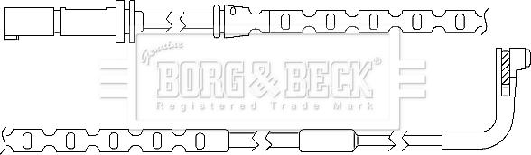 Borg & Beck BWL3035 - Kulumisenilmaisin, jarrupala inparts.fi