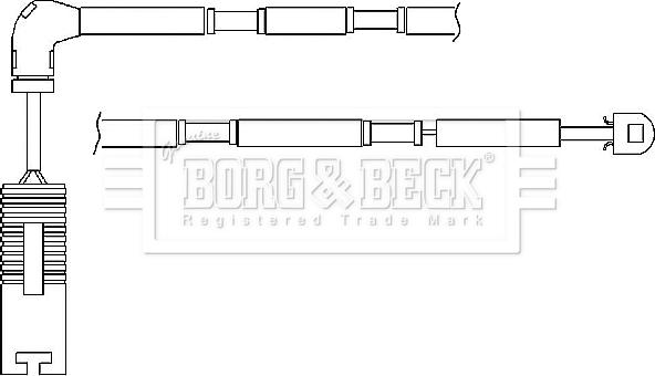 Borg & Beck BWL3036 - Kulumisenilmaisin, jarrupala inparts.fi