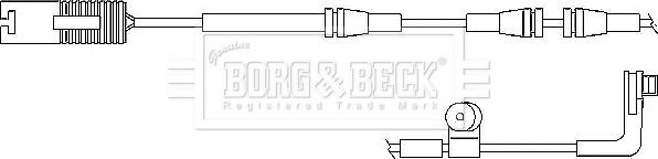 Borg & Beck BWL3030 - Kulumisenilmaisin, jarrupala inparts.fi