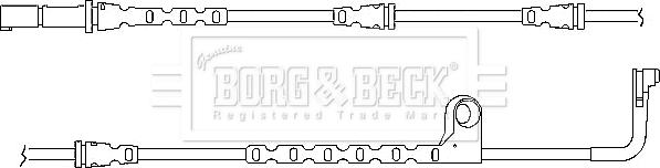 Borg & Beck BWL3033 - Kulumisenilmaisin, jarrupala inparts.fi