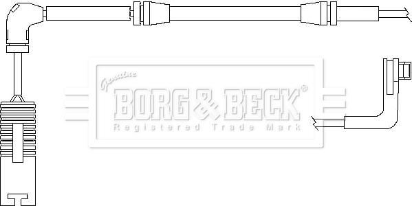 Borg & Beck BWL3025 - Kulumisenilmaisin, jarrupala inparts.fi