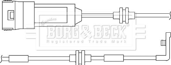 Borg & Beck BWL3022 - Kulumisenilmaisin, jarrupala inparts.fi