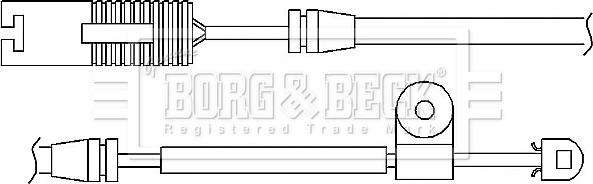 Borg & Beck BWL3027 - Kulumisenilmaisin, jarrupala inparts.fi