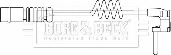 Borg & Beck BWL3195 - Kulumisenilmaisin, jarrupala inparts.fi