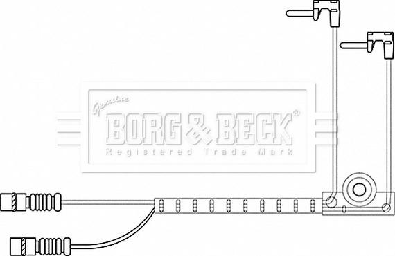 Borg & Beck BWL3197 - Kulumisenilmaisin, jarrupala inparts.fi