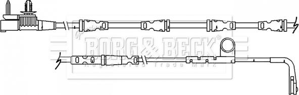 Borg & Beck BWL3149 - Kulumisenilmaisin, jarrupala inparts.fi