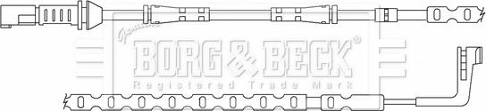 Borg & Beck BWL3159 - Kulumisenilmaisin, jarrupala inparts.fi