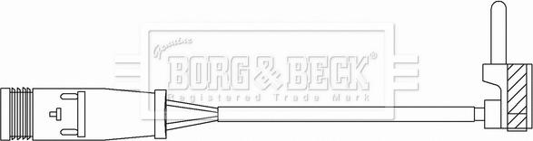 Borg & Beck BWL3165 - Kulumisenilmaisin, jarrupala inparts.fi