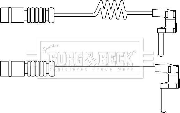 Borg & Beck BWL3103 - Kulumisenilmaisin, jarrupala inparts.fi