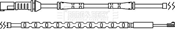 Borg & Beck BWL3102 - Kulumisenilmaisin, jarrupala inparts.fi