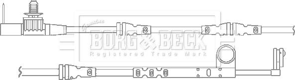 Borg & Beck BWL3119 - Kulumisenilmaisin, jarrupala inparts.fi