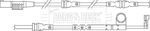 Borg & Beck BWL3116 - Kulumisenilmaisin, jarrupala inparts.fi