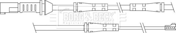 Borg & Beck BWL3110 - Kulumisenilmaisin, jarrupala inparts.fi