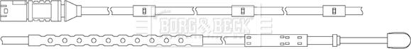 Borg & Beck BWL3111 - Kulumisenilmaisin, jarrupala inparts.fi