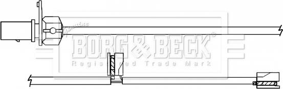 Borg & Beck BWL3139 - Kulumisenilmaisin, jarrupala inparts.fi