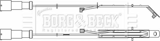 Borg & Beck BWL33095 - Kulumisenilmaisin, jarrupala inparts.fi