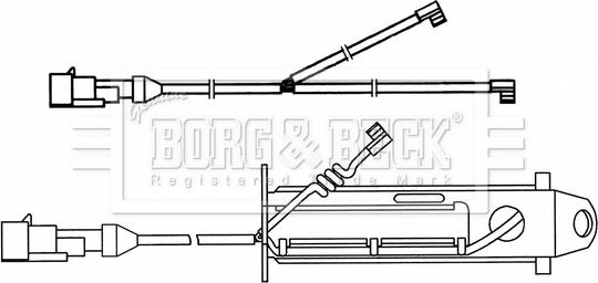 Borg & Beck BWL33096 - Kulumisenilmaisin, jarrupala inparts.fi