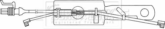 Borg & Beck BWL33089 - Kulumisenilmaisin, jarrupala inparts.fi