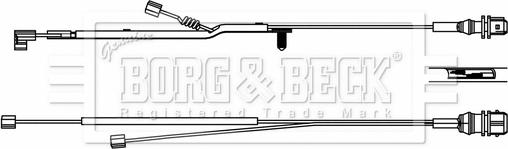 Borg & Beck BWL33085 - Kulumisenilmaisin, jarrupala inparts.fi