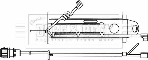 Borg & Beck BWL33088 - Kulumisenilmaisin, jarrupala inparts.fi