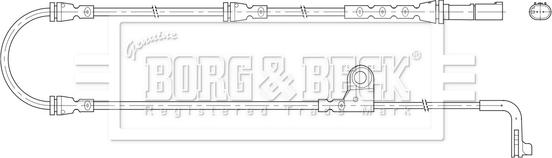 Borg & Beck BWL3206 - Kulumisenilmaisin, jarrupala inparts.fi