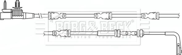 Borg & Beck BWL3225 - Kulumisenilmaisin, jarrupala inparts.fi