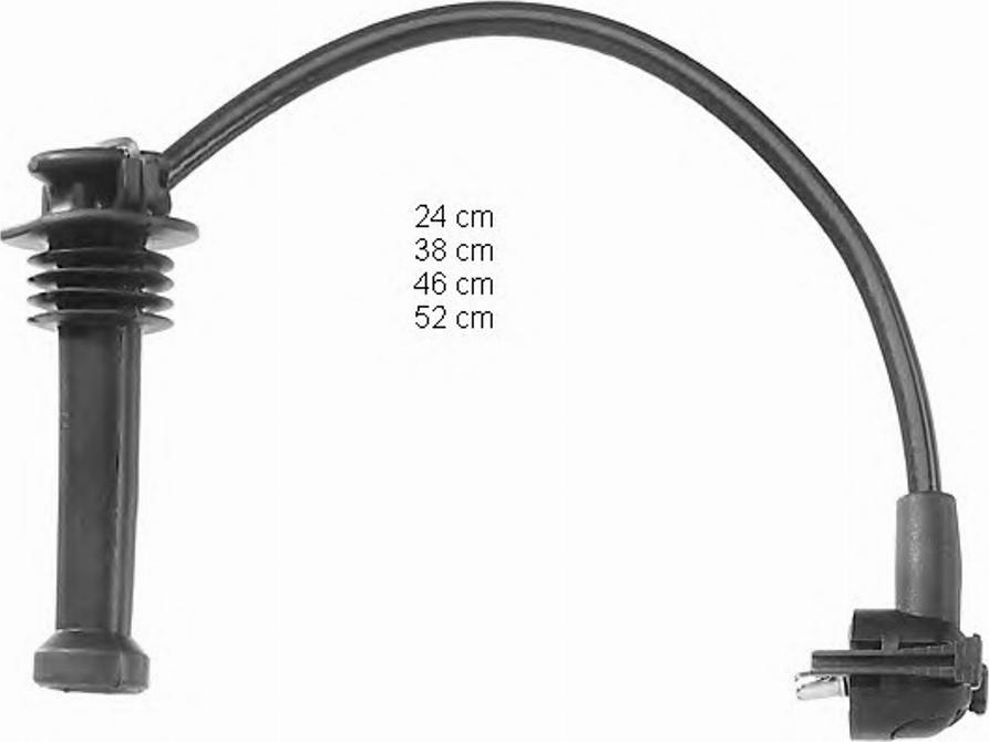 BorgWarner (BERU) 0300890719 - Sytytysjohtosarja inparts.fi