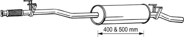 Bosal 291069 - Keskiäänenvaimentaja inparts.fi