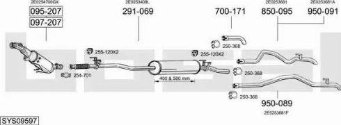 Bosal SYS09597 - Pakoputkisto inparts.fi