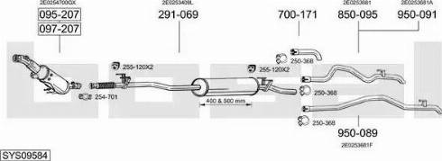 Bosal SYS09584 - Pakoputkisto inparts.fi