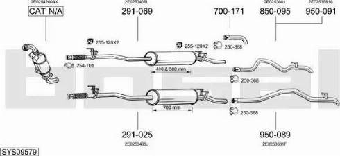 Bosal SYS09579 - Pakoputkisto inparts.fi