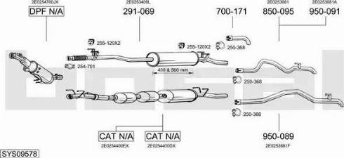 Bosal SYS09578 - Pakoputkisto inparts.fi