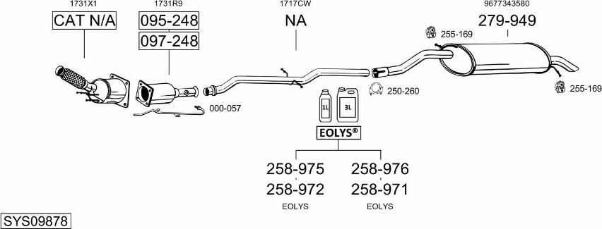 Bosal SYS09878 - Pakoputkisto inparts.fi