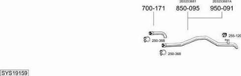 Bosal SYS19159 - Pakoputkisto inparts.fi