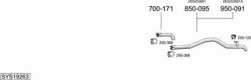 Bosal SYS19263 - Pakoputkisto inparts.fi